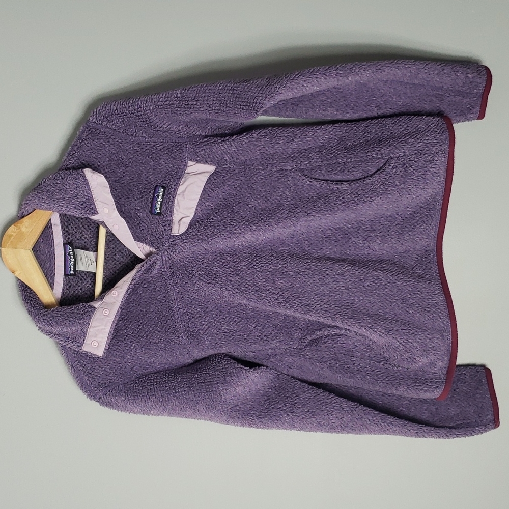 Patagonia Purple Re-tool Snap-t Fleece Pullover Size Medium